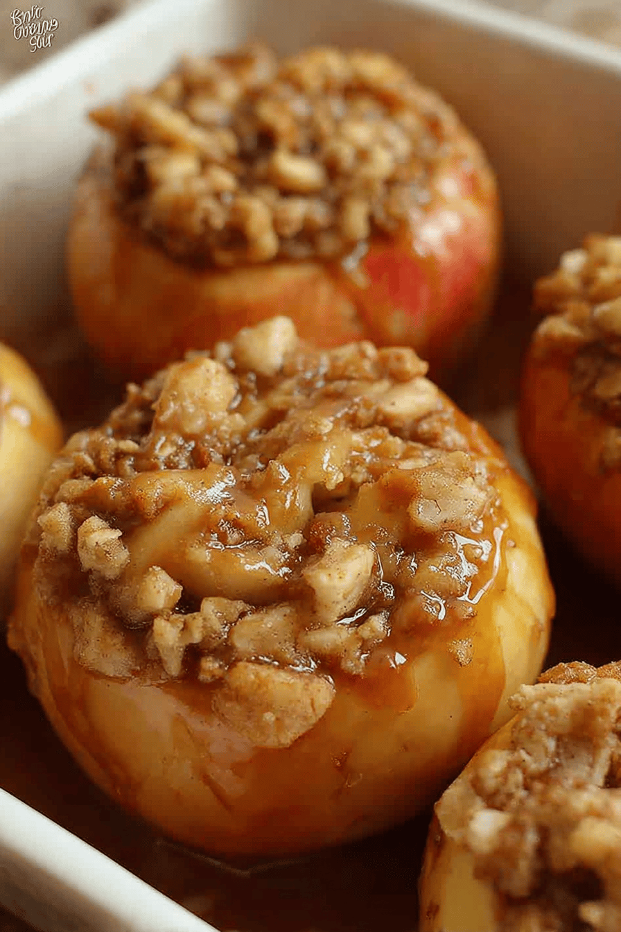 Stuffed Baked Apples With Cinnamon And Nutty Filling Recipe 6 Baked Stuffed Apples