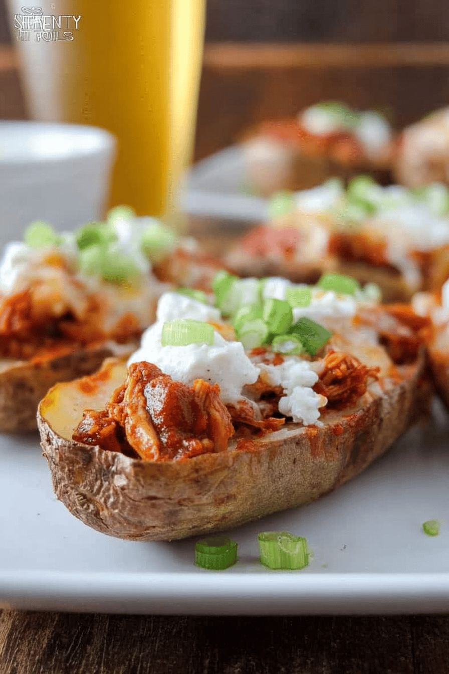 Bbq Pulled Pork Potato Skins