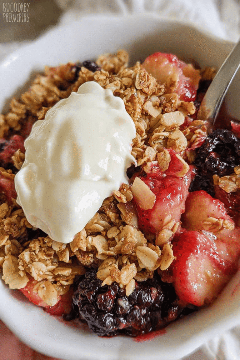 Healthy Baked Berry Crisp Recipe With Wholesome Ingredients 8 Berry Breakfast Crisp 8.Png