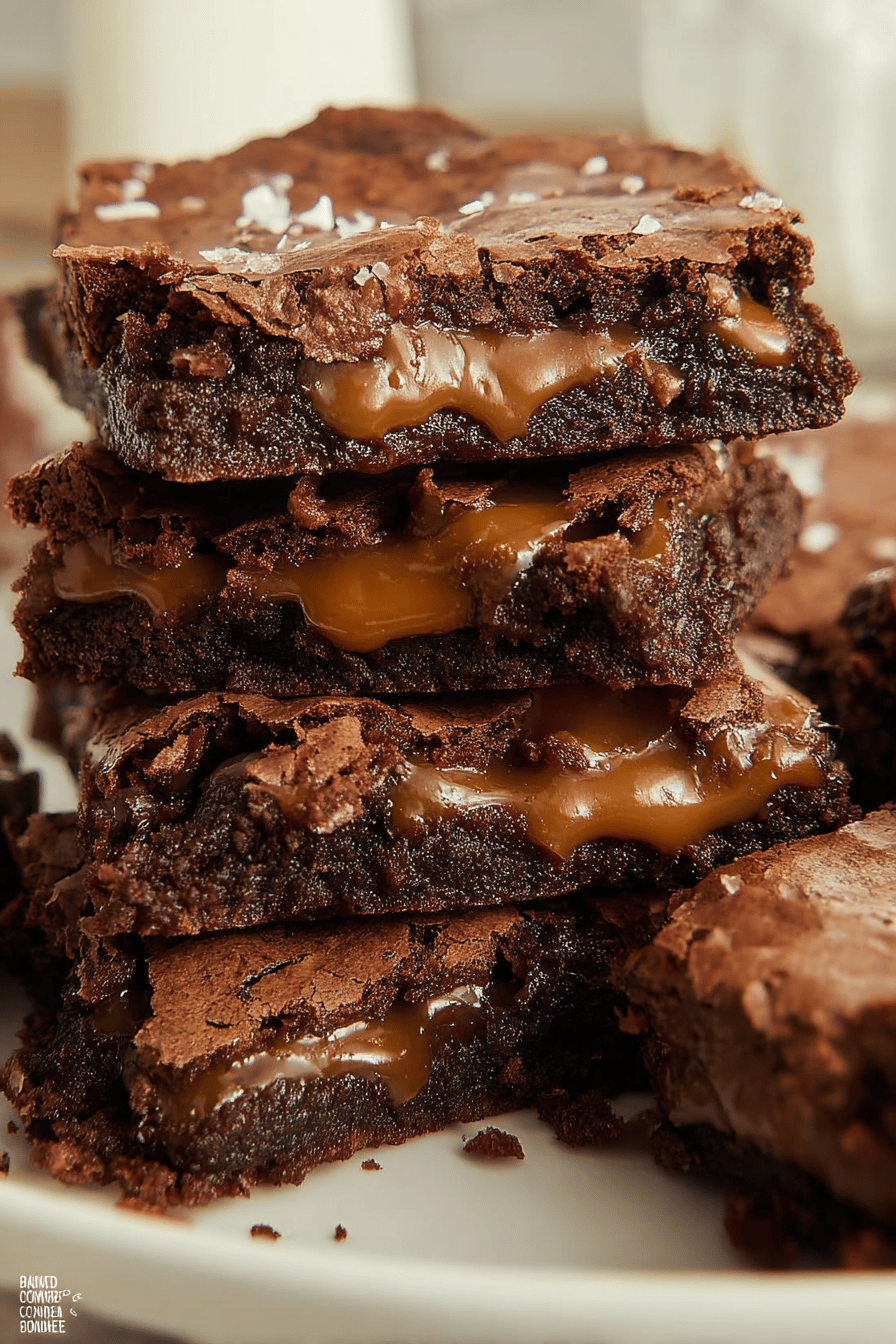 Salted Caramel Brownies Recipe For Rich And Gooey Treats 6 Caramel Brownies