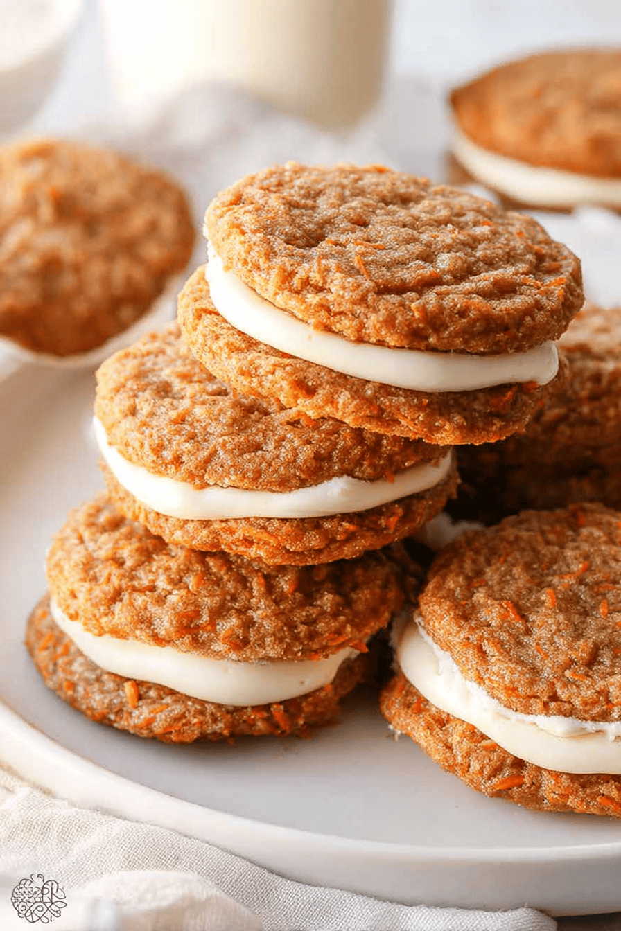 Carrot Cake Sandwich Cookies