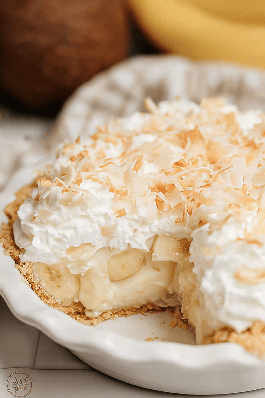 Banana Coconut Cream Pie Recipe With Smooth And Creamy Texture 6 Deep Dish Coconut Banana Cream Pie
