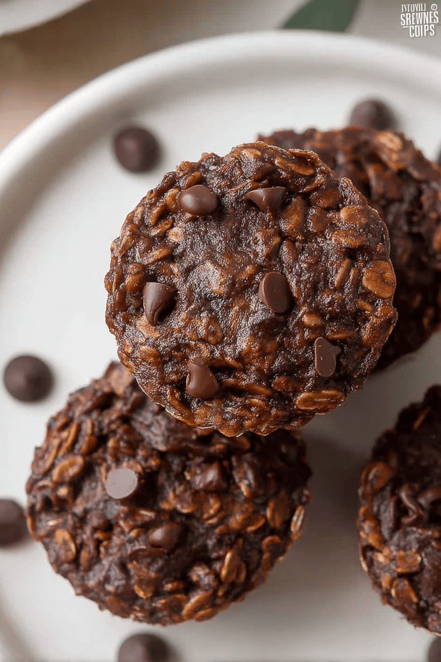 Double Chocolate Oatmeal Cups Recipe For A Healthy Sweet Treat 6 Double Chocolate Oatmeal Cups