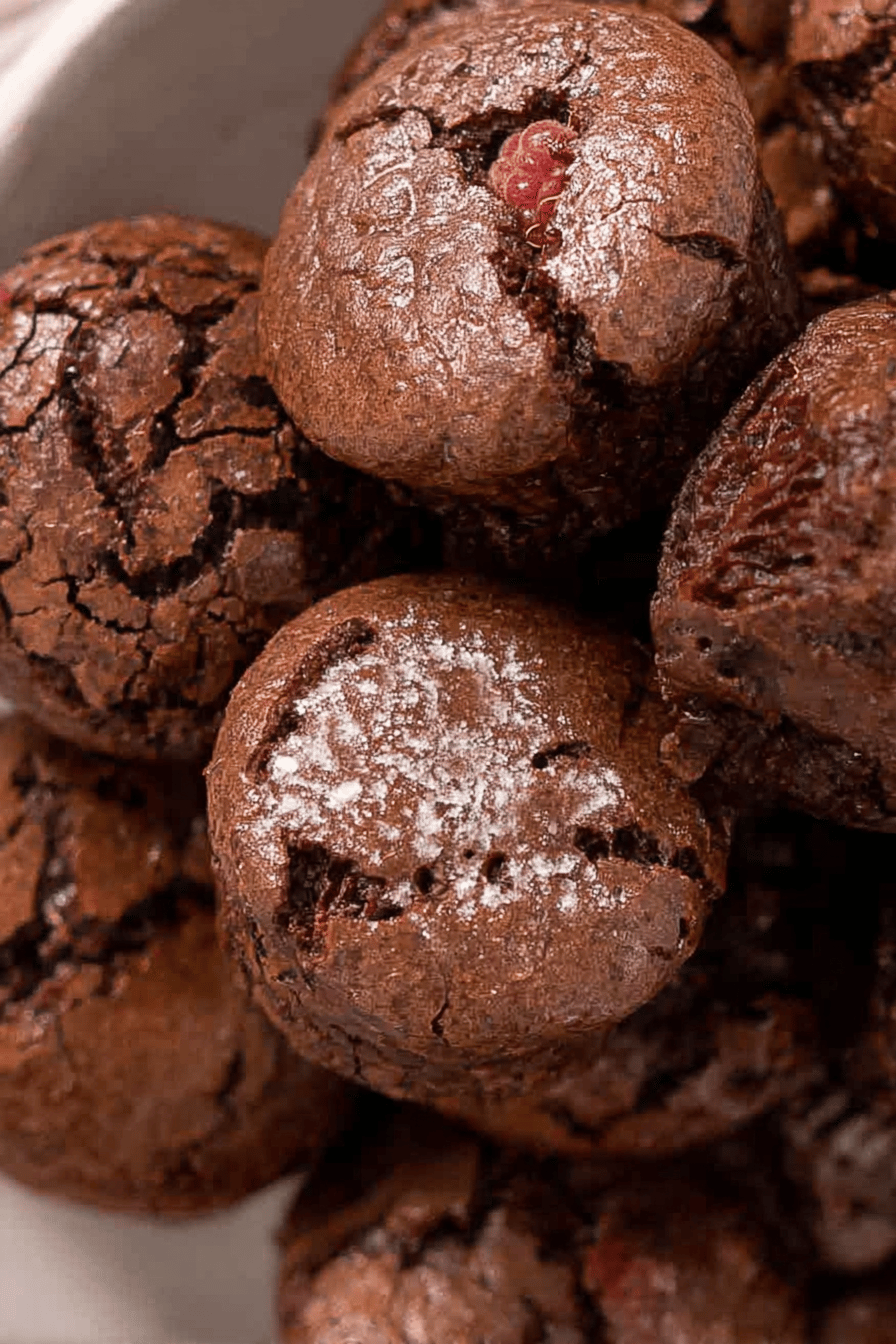Brownie Bites Recipes For Simple And Delicious Chocolate Treats 4 Frosted Raspberry Brownie Bites