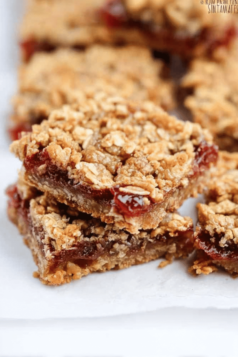 Jam Filled Oatmeal Bars 95.Png
