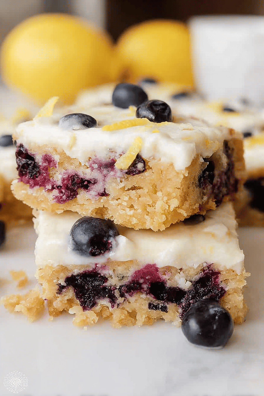 Lemon Blueberry Bars With Zesty Citrus And Sweet Berry Flavor 7 Lemon Blueberry Bars