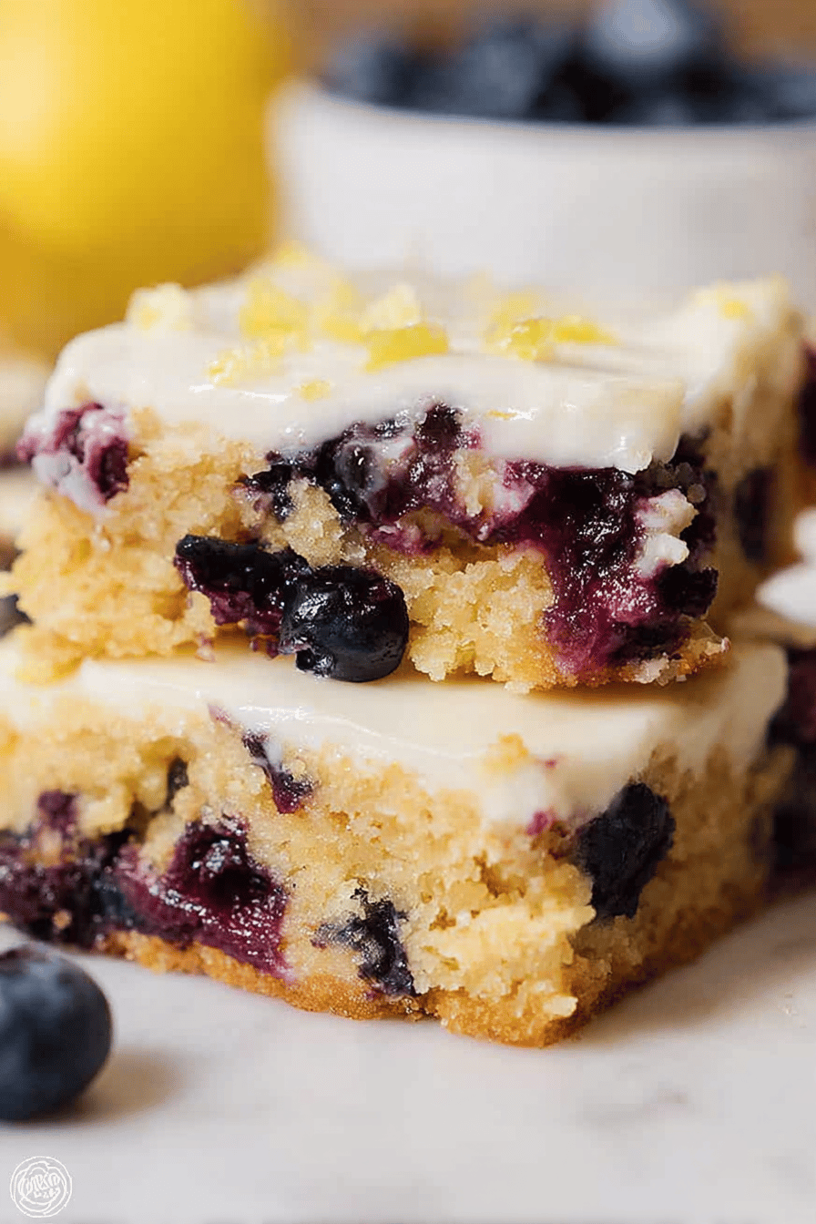 Lemon Blueberry Bars With Zesty Citrus And Sweet Berry Flavor 6 Lemon Blueberry Bars