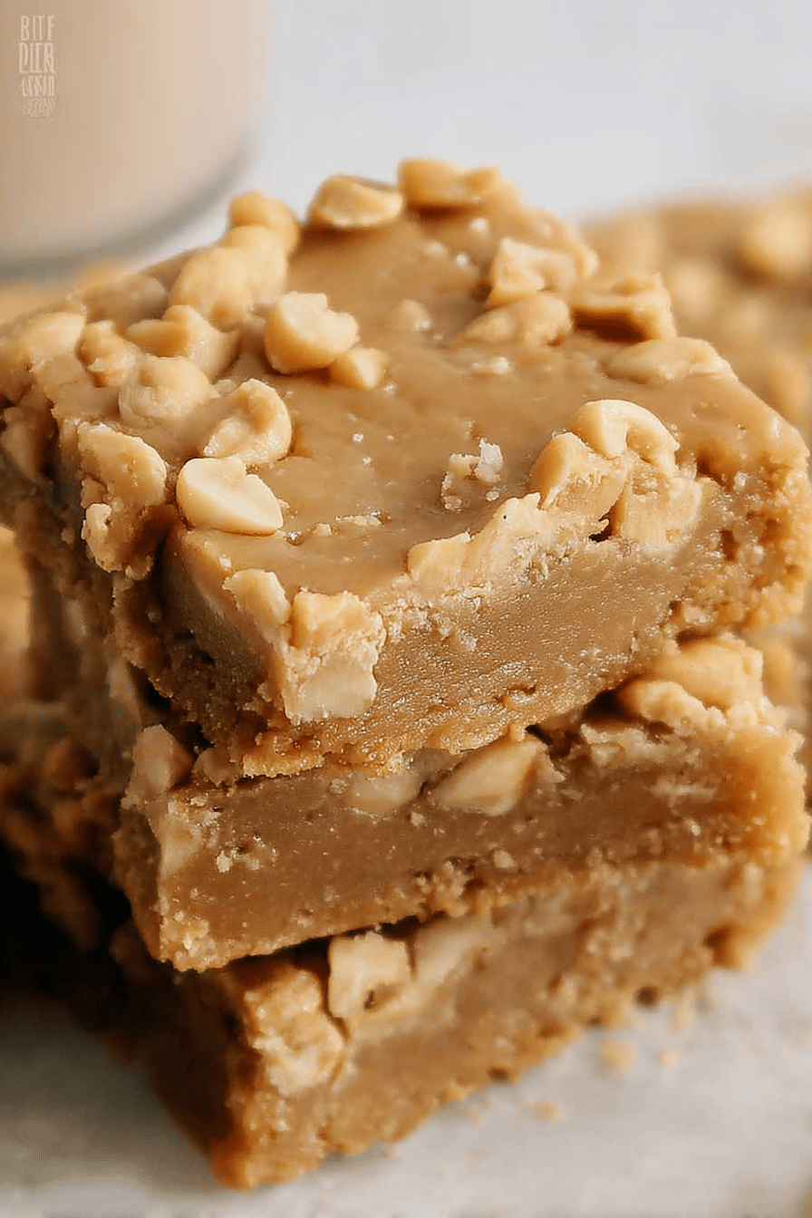 Frosted Maple Peanut Butter Bars Recipe With Creamy Peanut Butter Topping 7 Maple Peanut Butter Bars