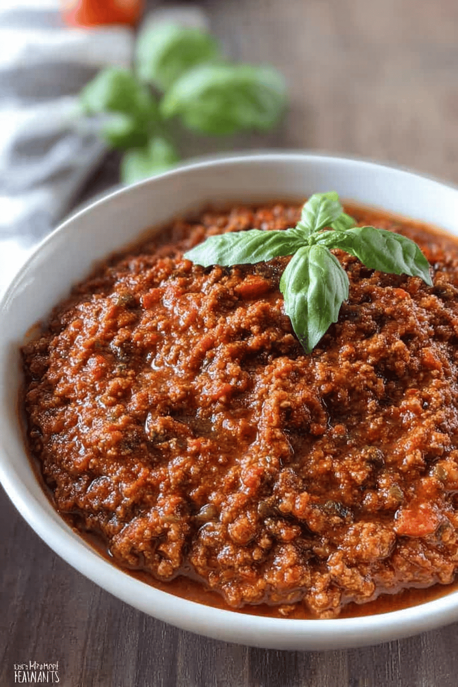 Meat Sauce With Hidden Vegetables