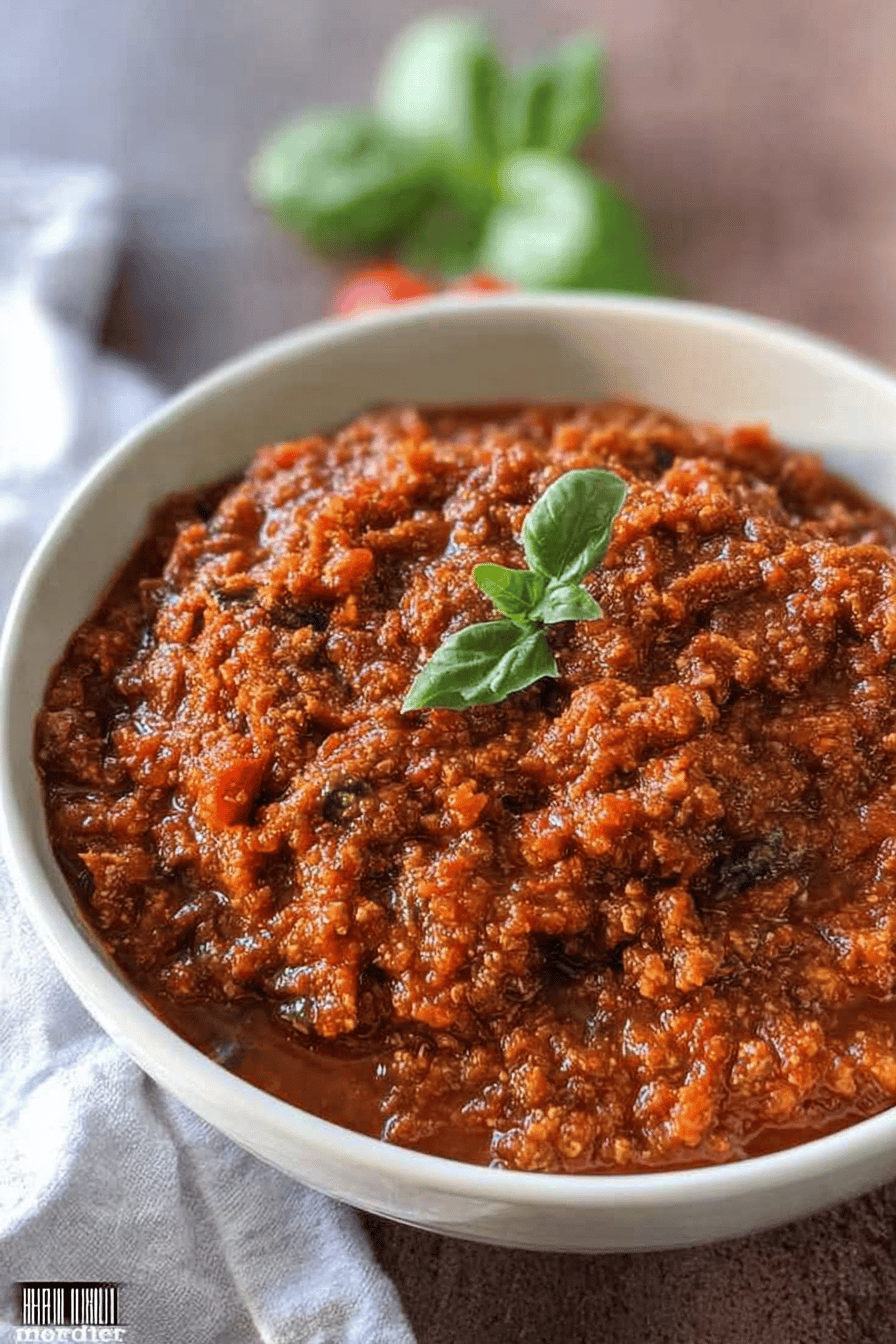 Meat Sauce With Hidden Vegetables