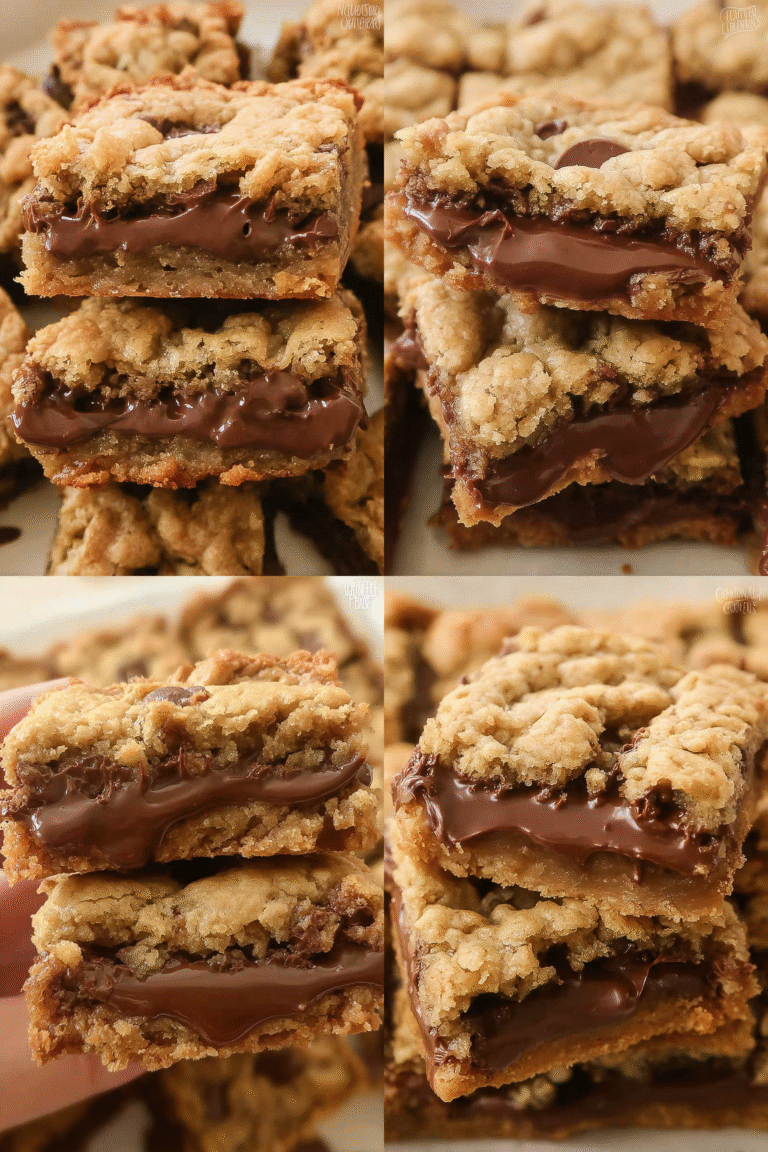 Nutella Stuffed Oatmeal Cookie Bars 46.Png