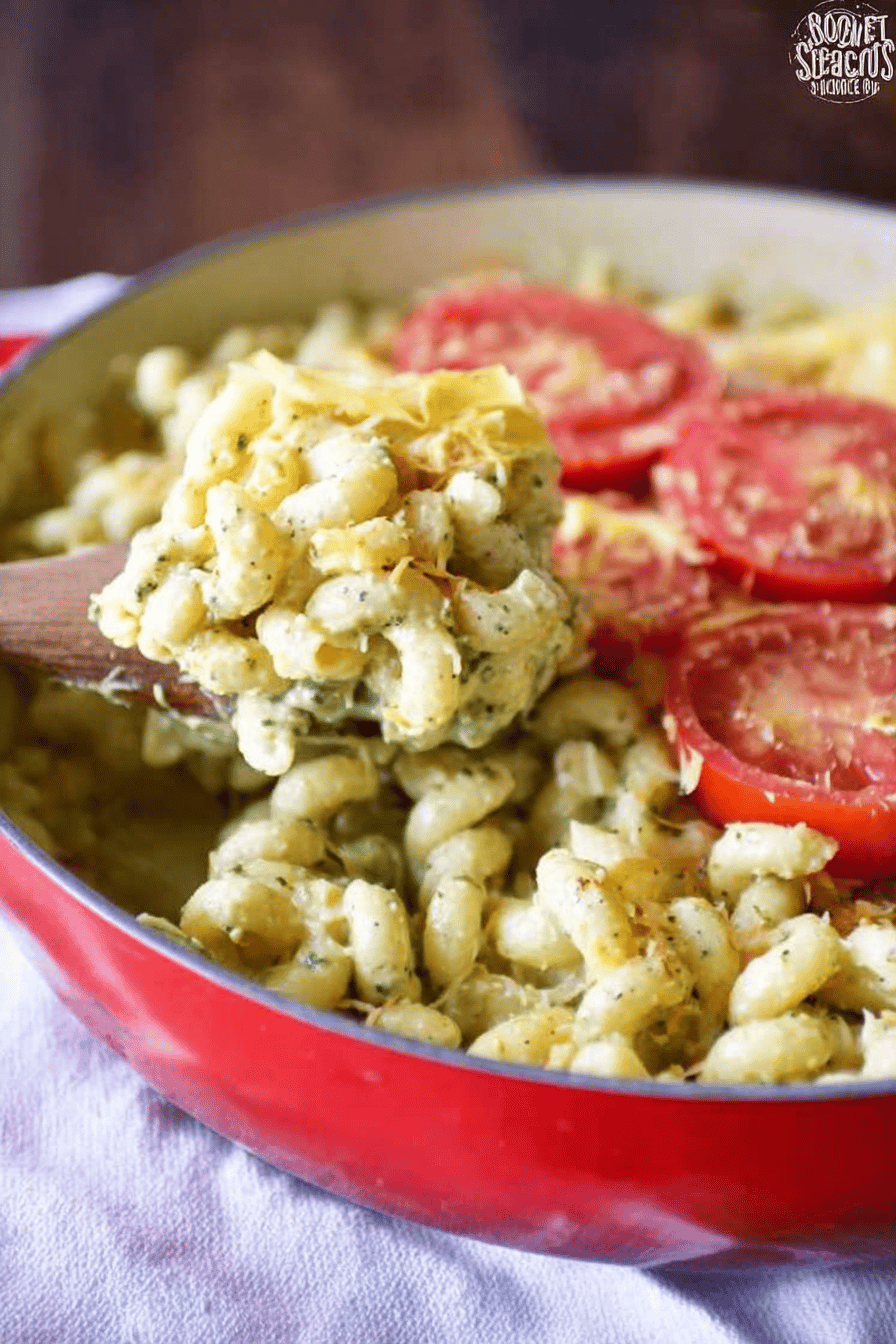 Pesto Macaroni And Cheese