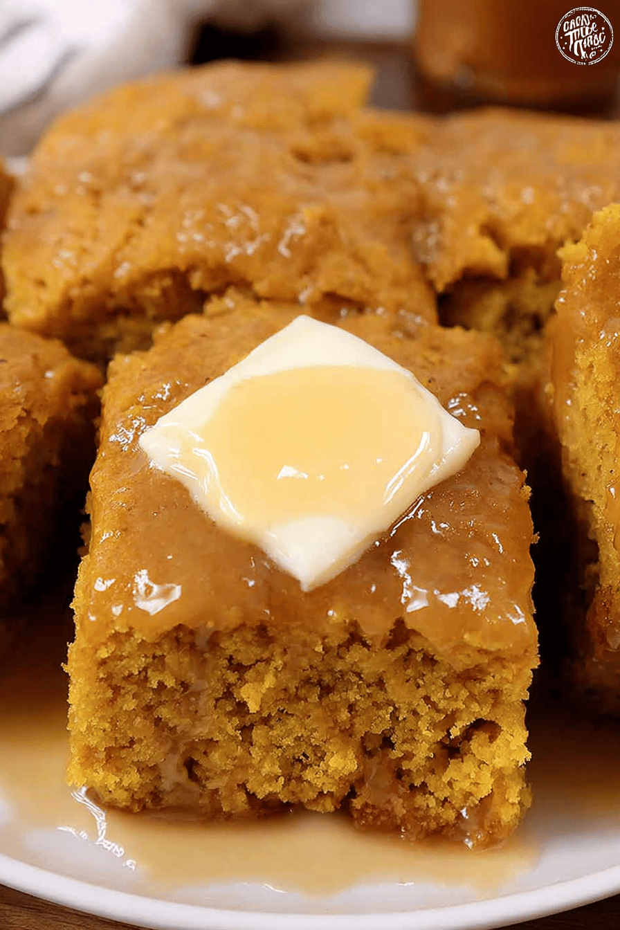 Pumpkin Cornbread With Sweet Cinnamon Honey Butter Recipe 7 Pumpkin Cornbread