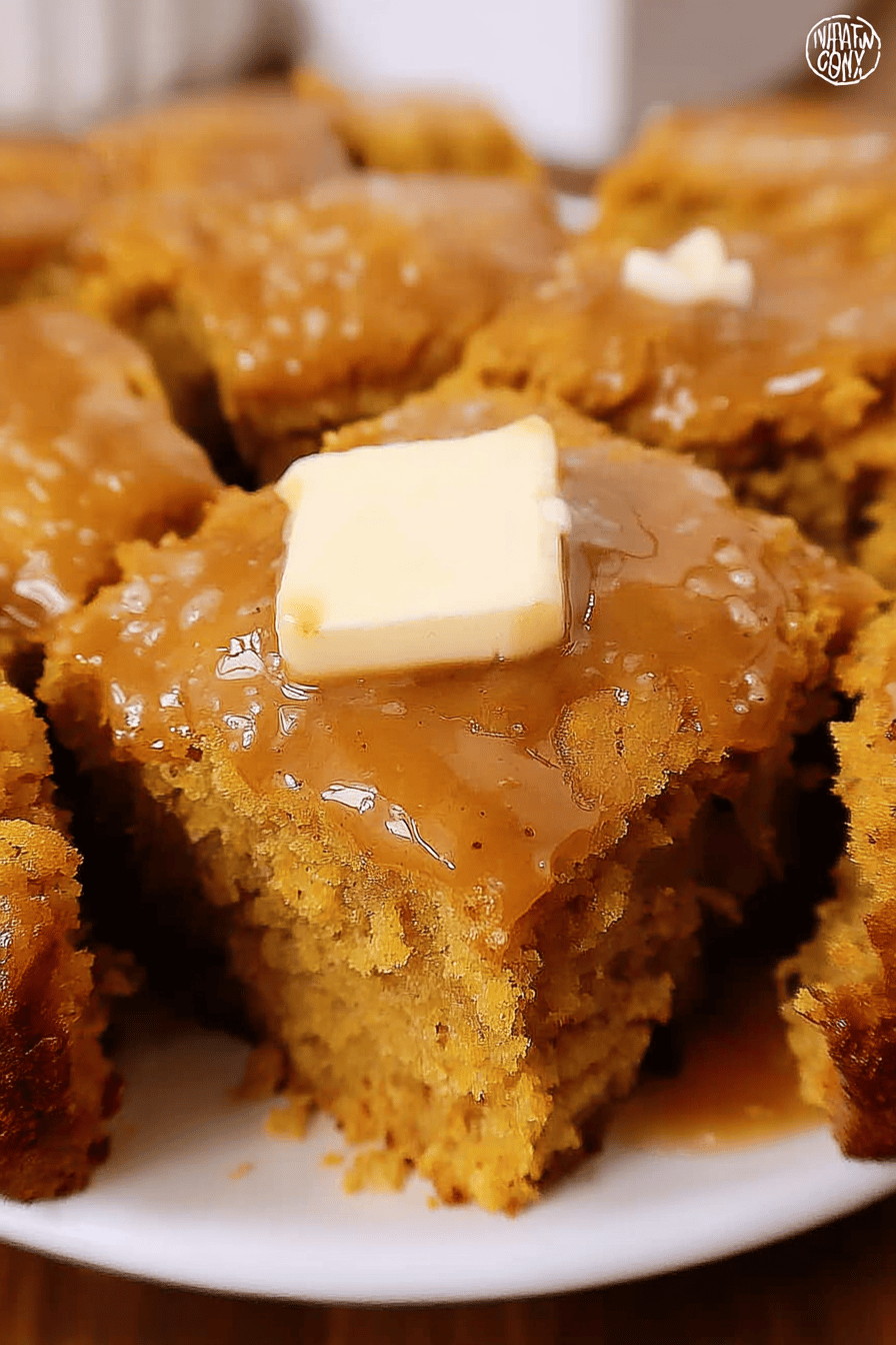 Pumpkin Cornbread With Sweet Cinnamon Honey Butter Recipe 6 Pumpkin Cornbread