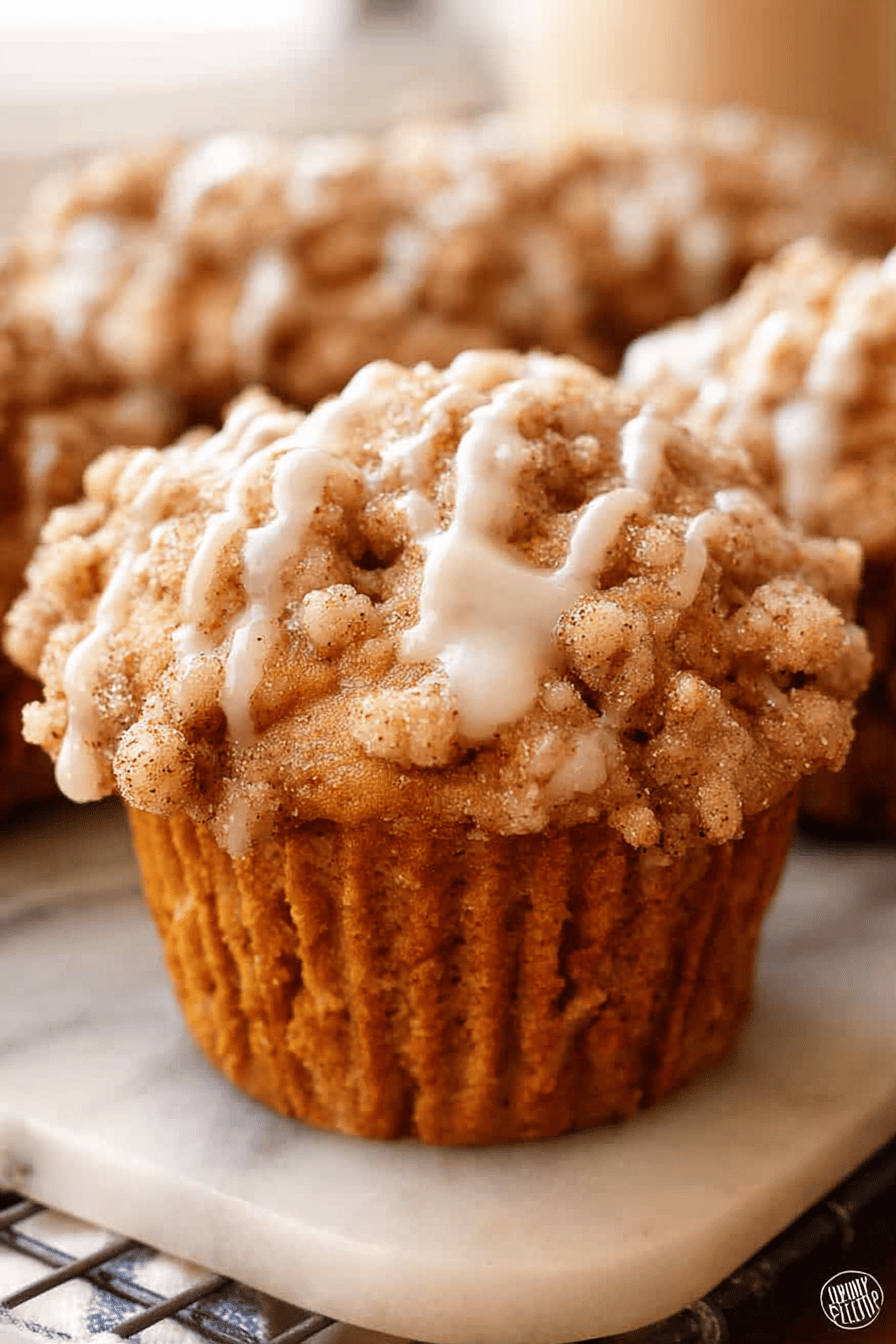 Pumpkin Crumb Cake Muffins Recipe With Spiced Topping 7 Pumpkin Crumb Muffins