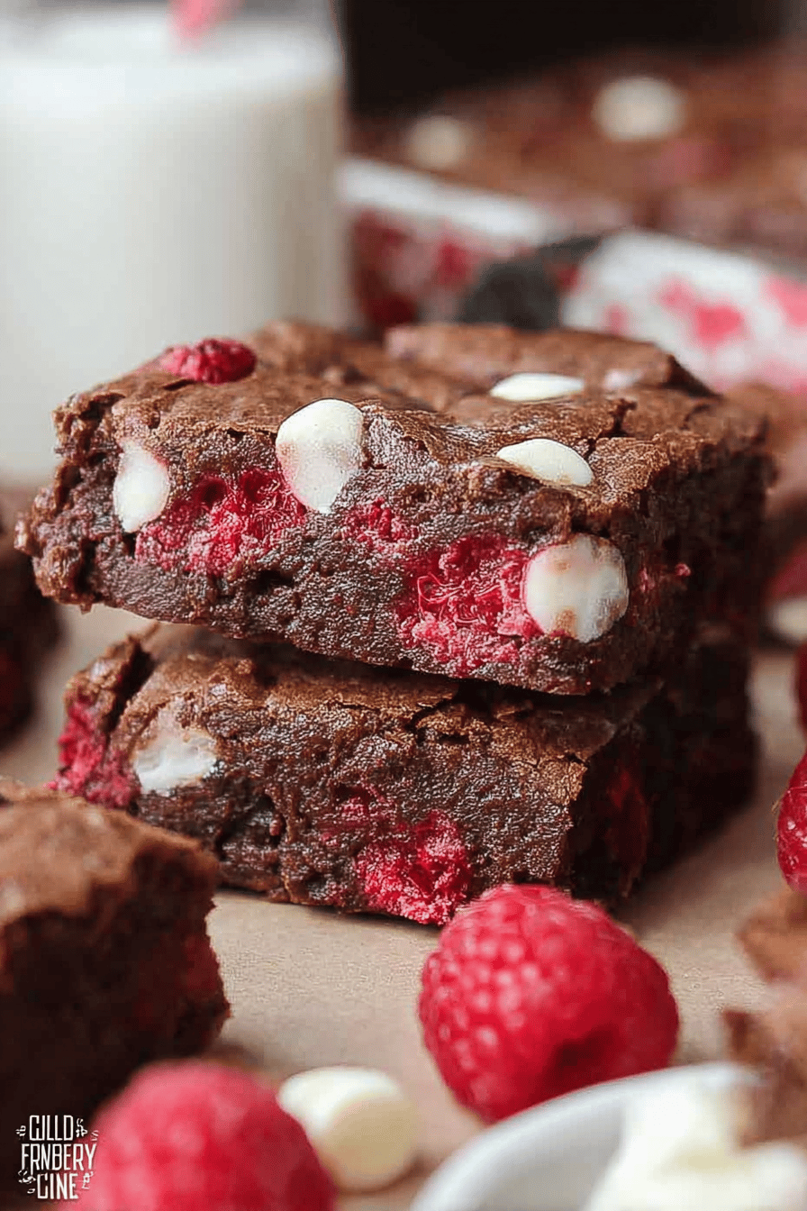 White Chocolate Raspberry Brownies Recipe With Rich, Fruity Swirls 7 Raspberry White Chocolate Brownies