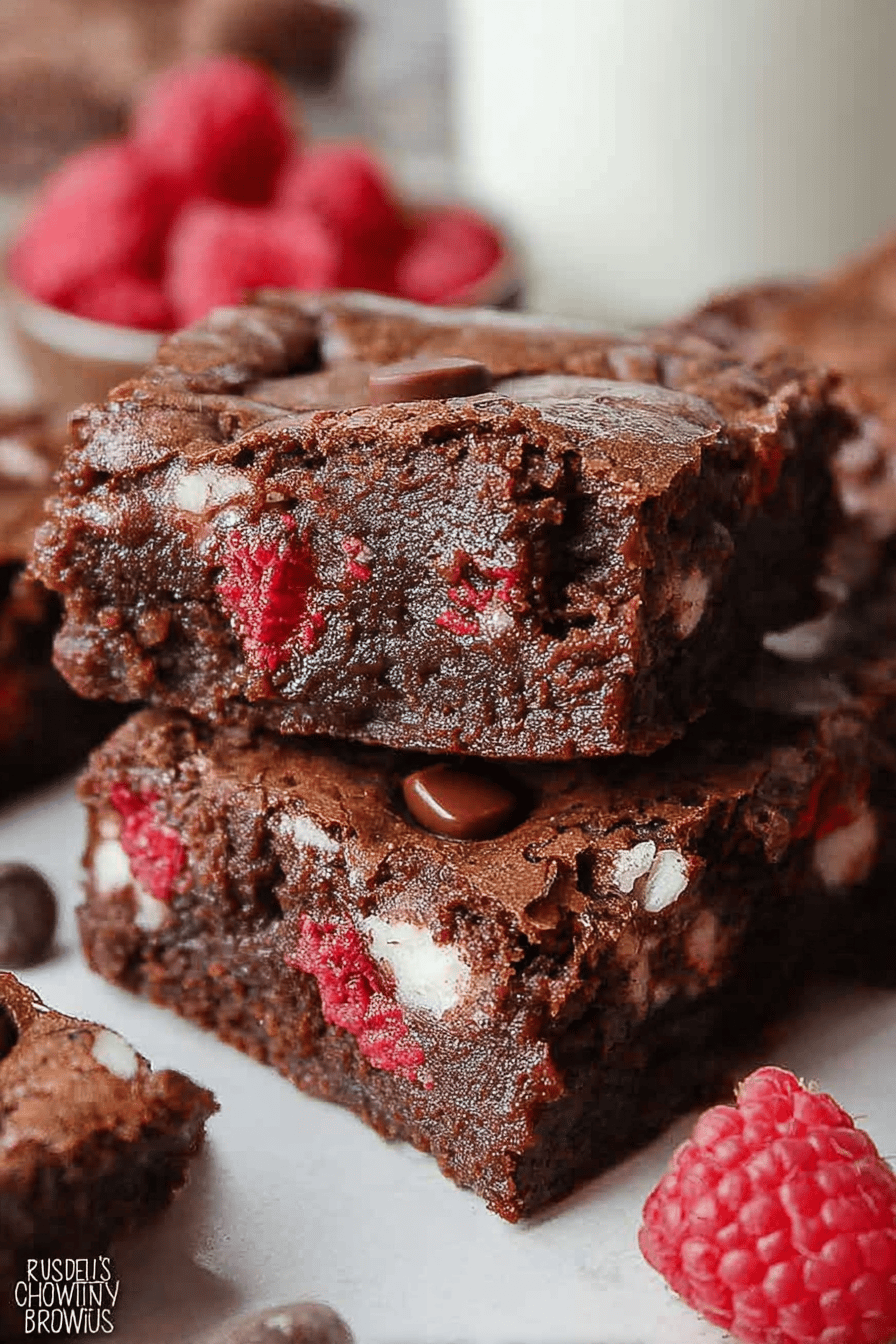 White Chocolate Raspberry Brownies Recipe With Rich, Fruity Swirls 6 Raspberry White Chocolate Brownies