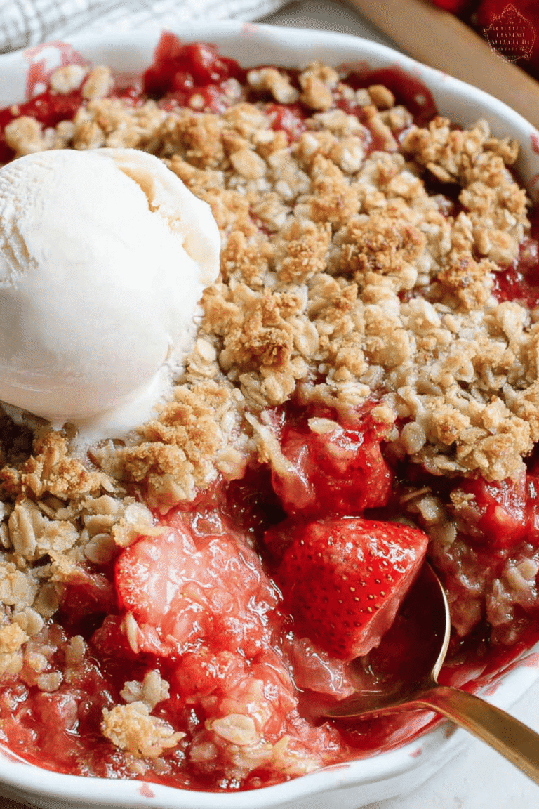 Strawberry Crisp Recipe With Fresh Berries And Crunchy Topping 8 Strawberry Crisp 15.Png