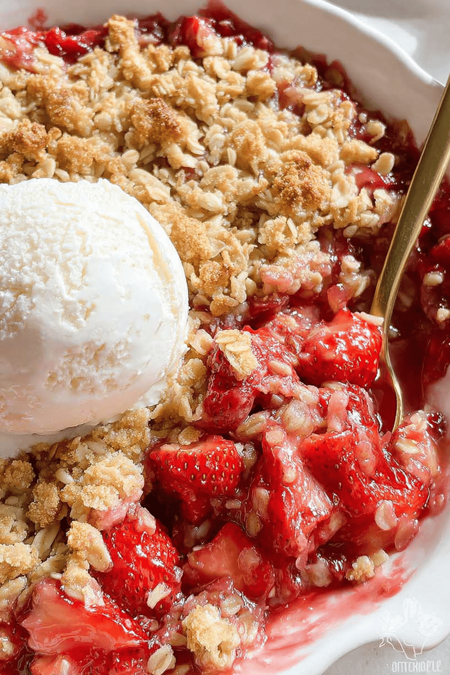Strawberry Crisp Recipe With Fresh Berries And Crunchy Topping 6 Strawberry Crisp