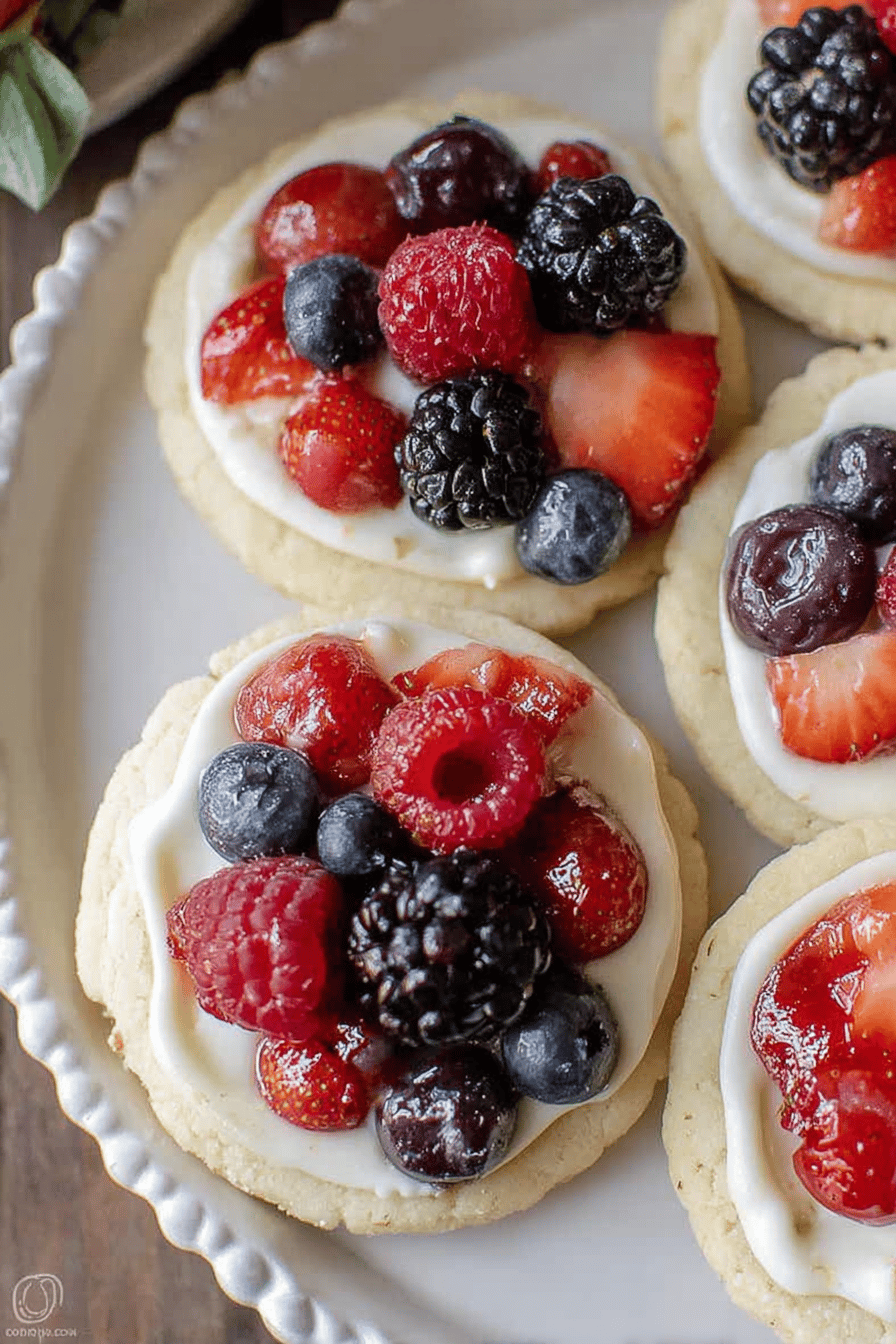 Sugar Cookie Fruit Tarts