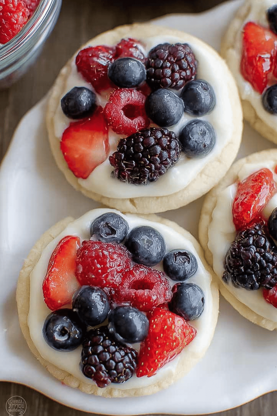 Sugar Cookie Fruit Tarts