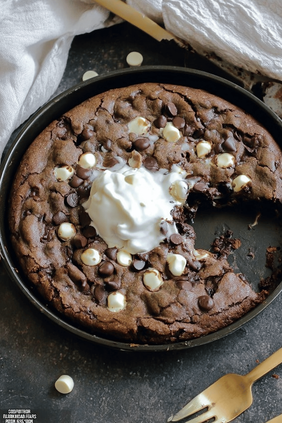 Triple Chocolate Skillet Cookie Recipe For Rich, Gooey Dessert 6 Triple Chocolate Skillet Cookie