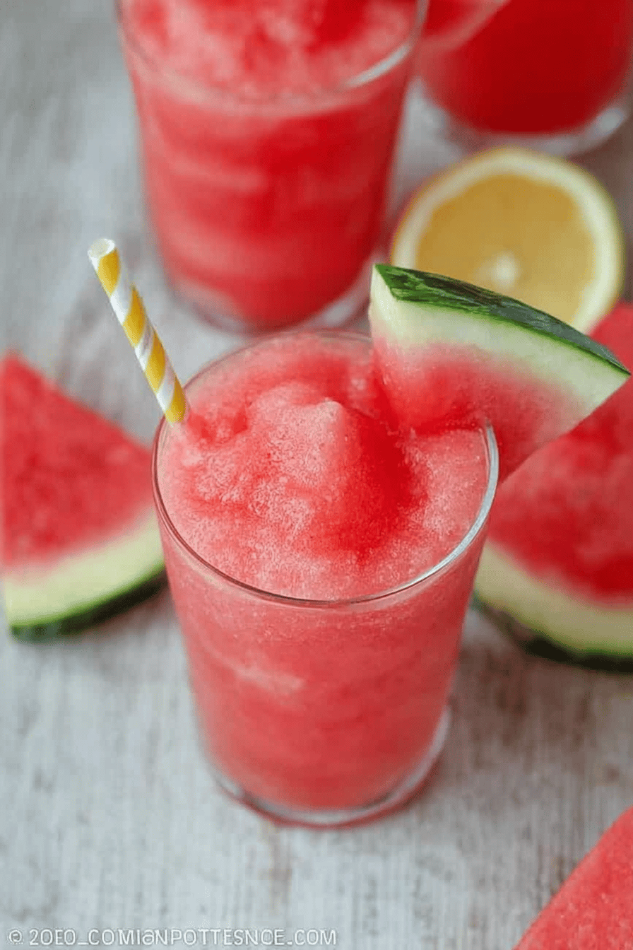 Watermelon Lemonade Slushies