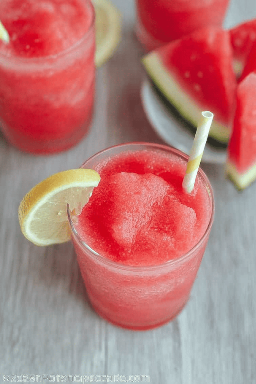 Watermelon Lemonade Slushies