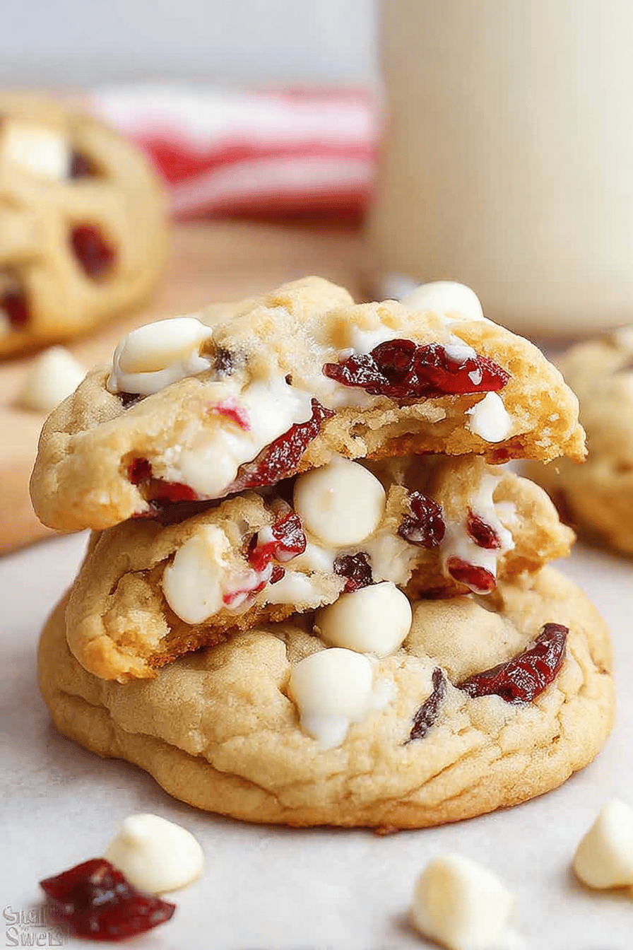 Soft Baked Cookies With White Chocolate And Cranberries 6 White Chocolate Cranberry Cookies