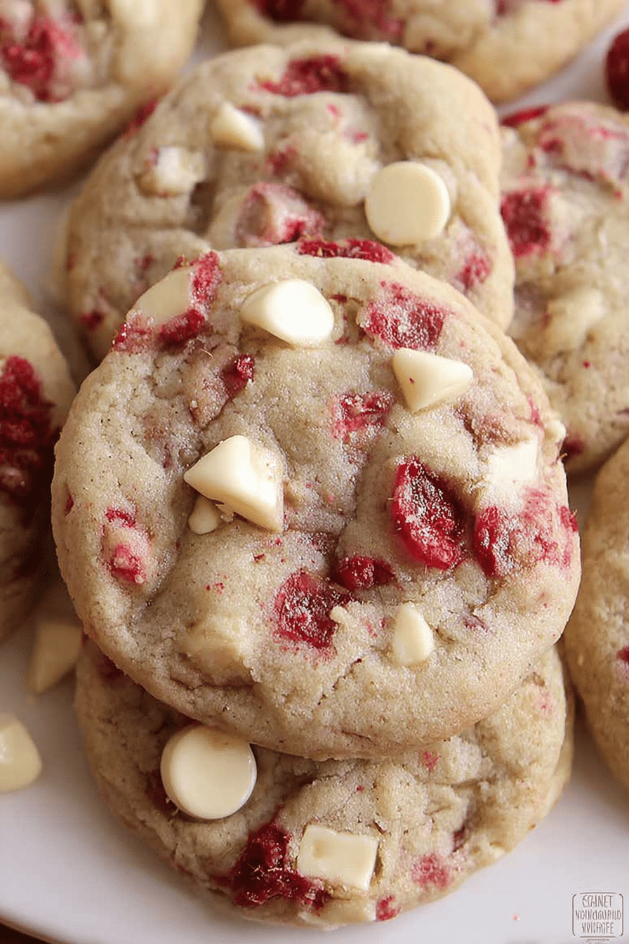 White Chocolate Raspberry Cookies