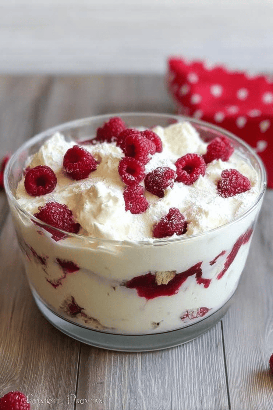 White Chocolate Raspberry Trifle Recipe With Creamy Layers And Fresh Berries 7 White Chocolate Raspberry Trifle