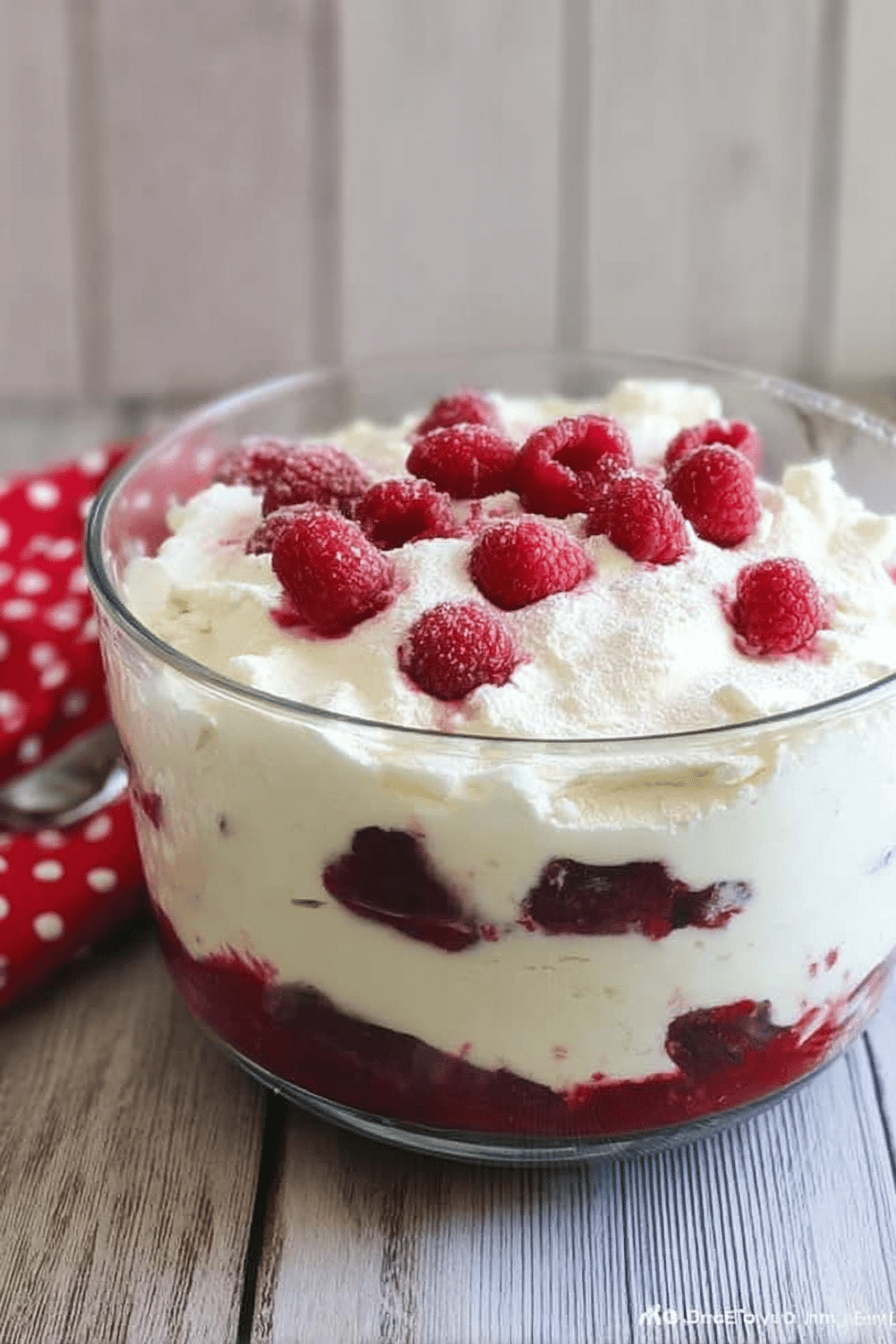 White Chocolate Raspberry Trifle Recipe With Creamy Layers And Fresh Berries 6 White Chocolate Raspberry Trifle