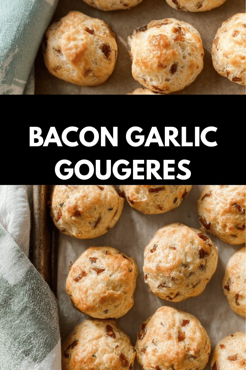 Bacon Garlic Gougeres