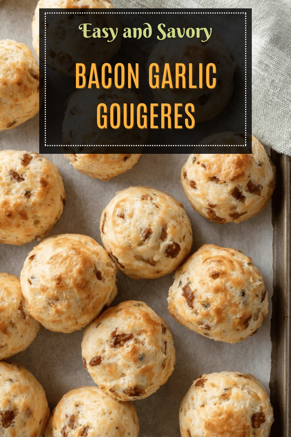 Bacon Garlic Gougeres