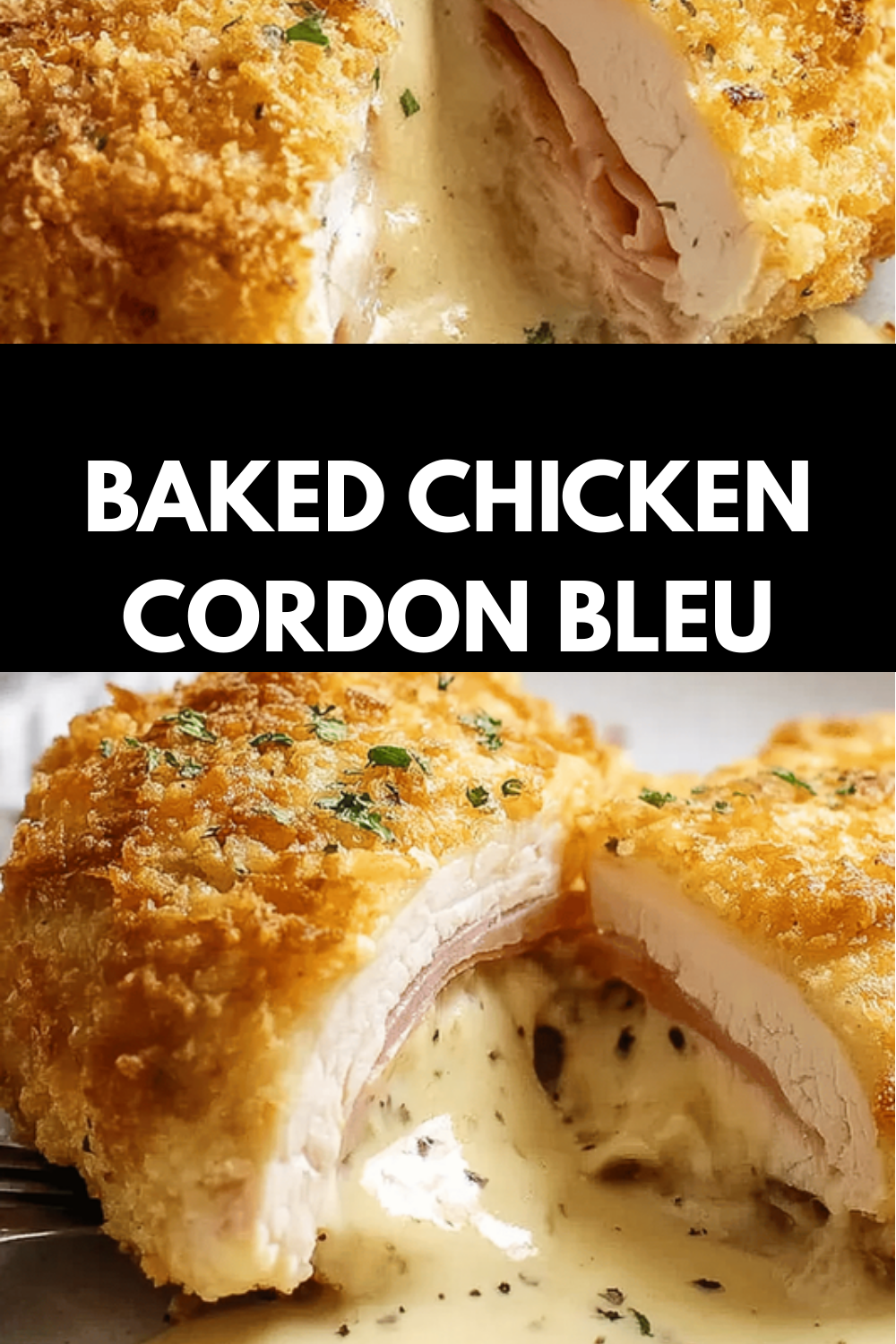 Baked Chicken Cordon Bleu