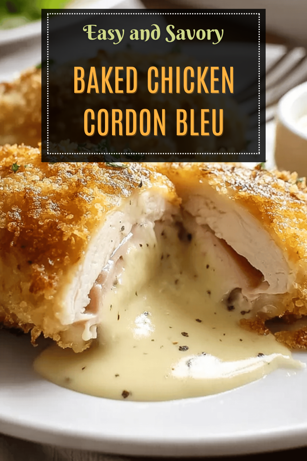 Baked Chicken Cordon Bleu