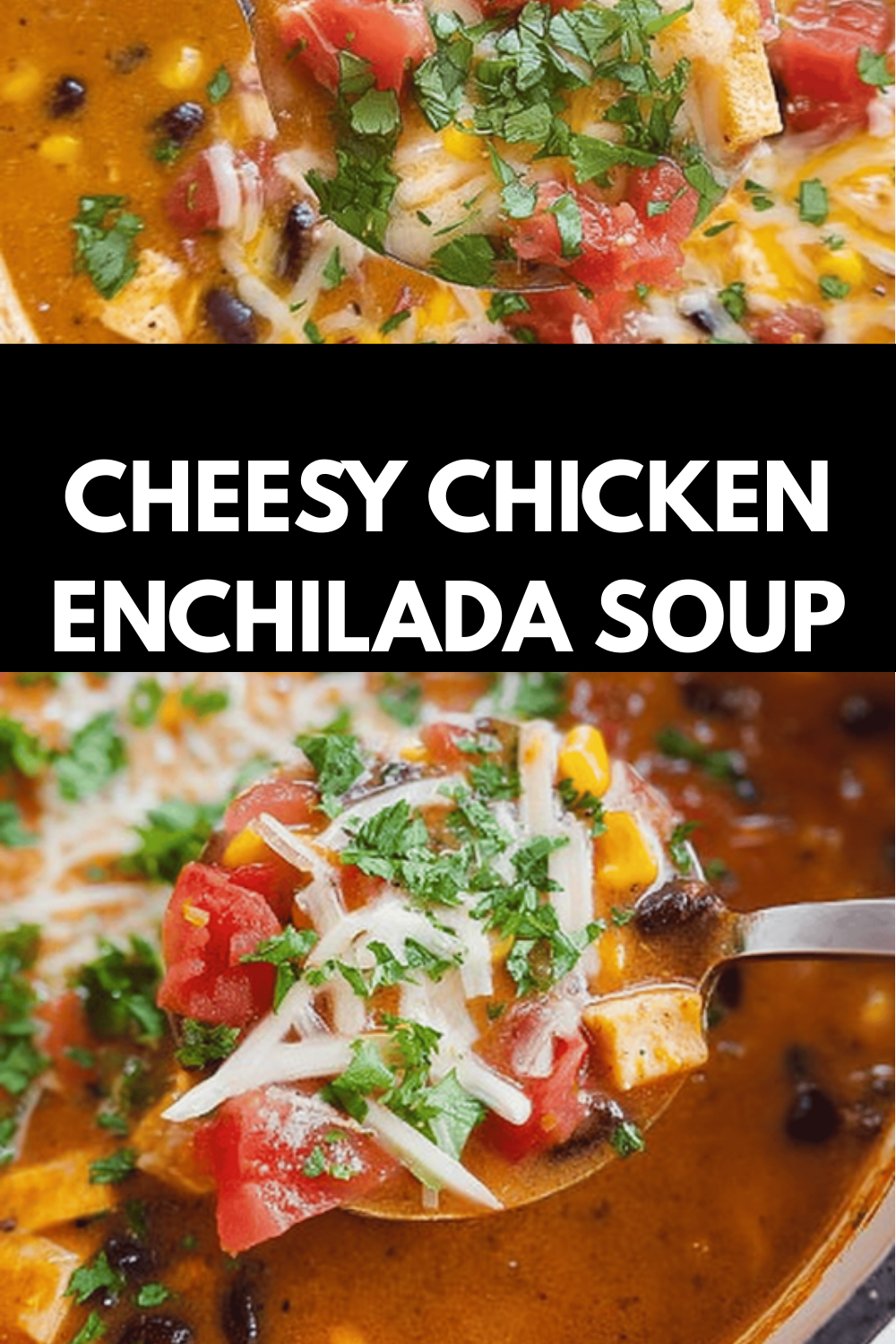 Cheesy Chicken Enchilada Soup