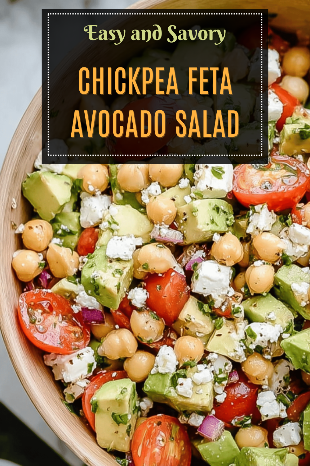 Chickpea Salad With Creamy Avocado And Tangy Feta Cheese 7 Chickpea Feta Avocado Salad