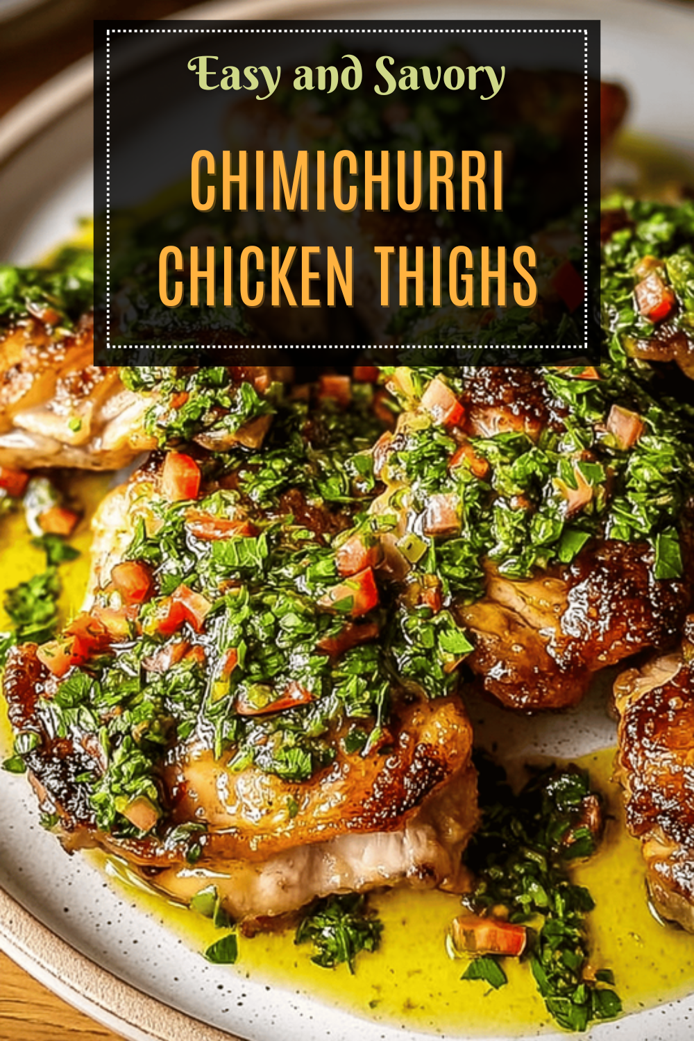 Chimichurri Chicken Thighs