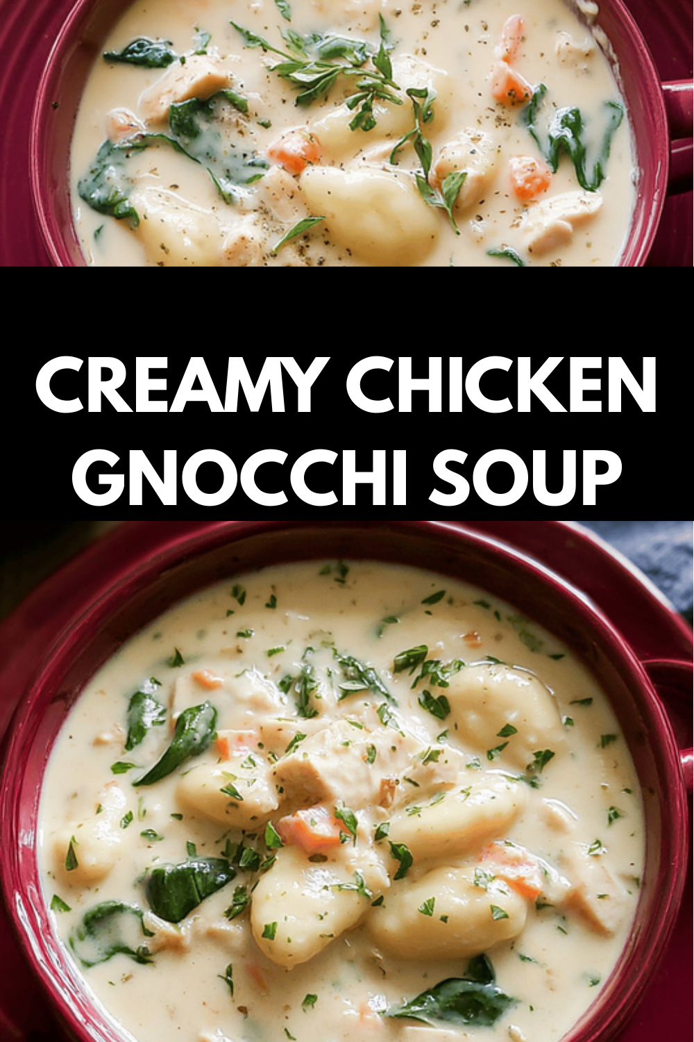 Chicken Gnocchi Soup Recipe With Creamy Garlic And Herb Broth 6 Creamy Chicken Gnocchi Soup