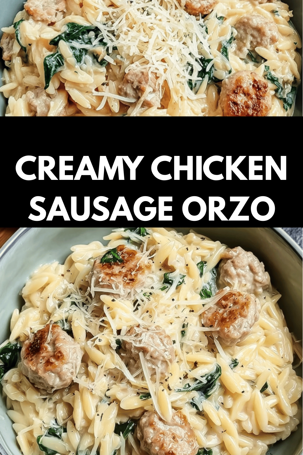 One Pan Creamy Tomato Orzo With Chicken Sausage Recipe 6 Creamy Chicken Sausage Orzo