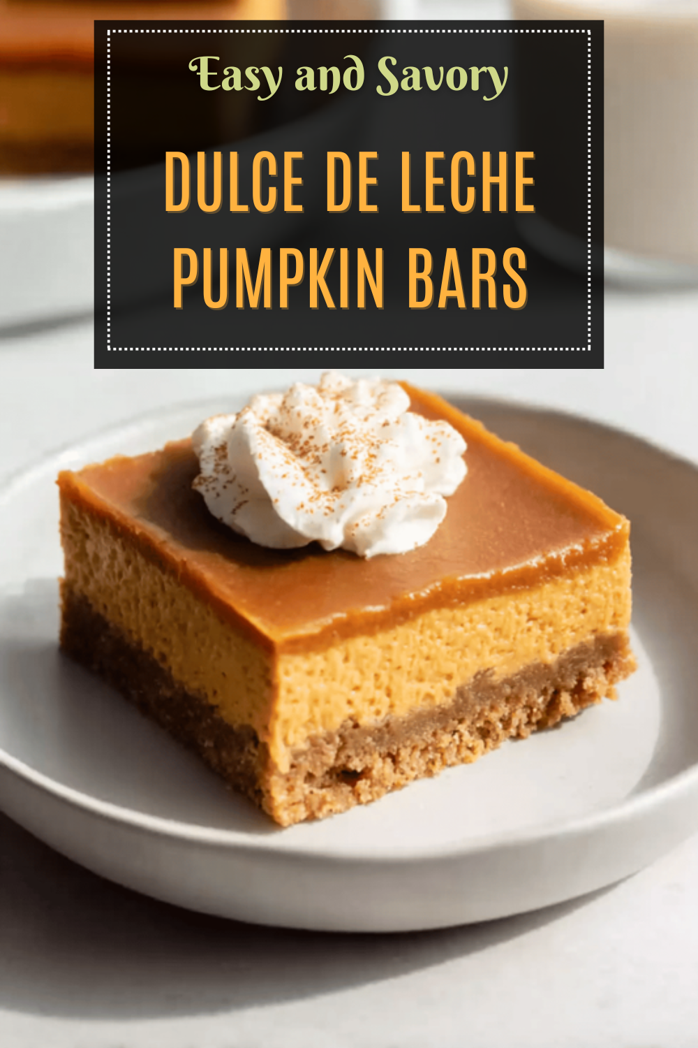 Dulce De Leche Pumpkin Bars