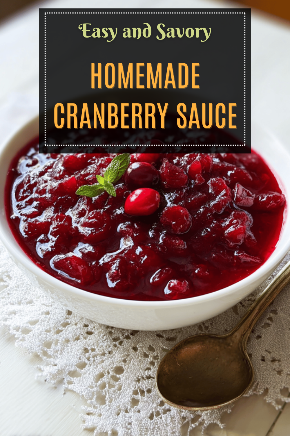 Homemade Cranberry Sauce