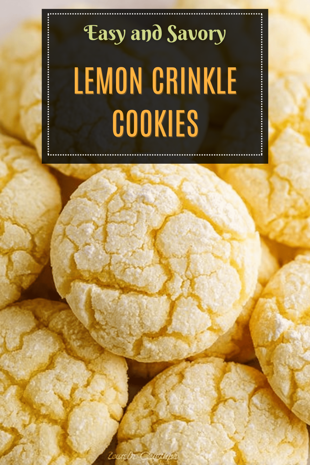 Lemon Crinkle Cookies