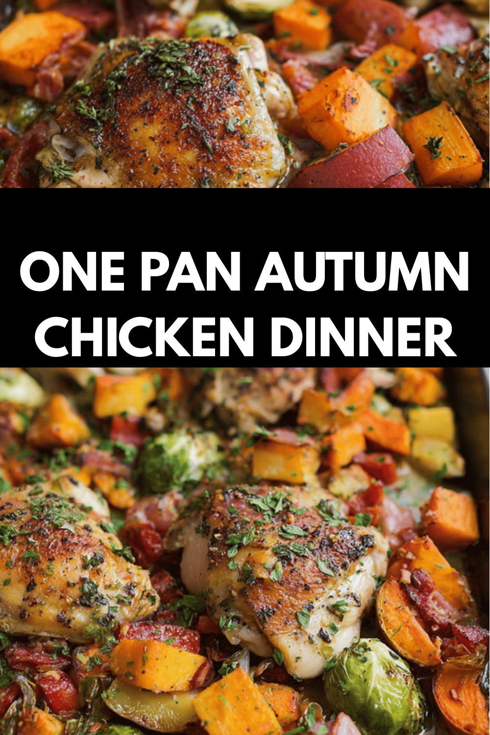 One Pan Autumn Chicken Dinner