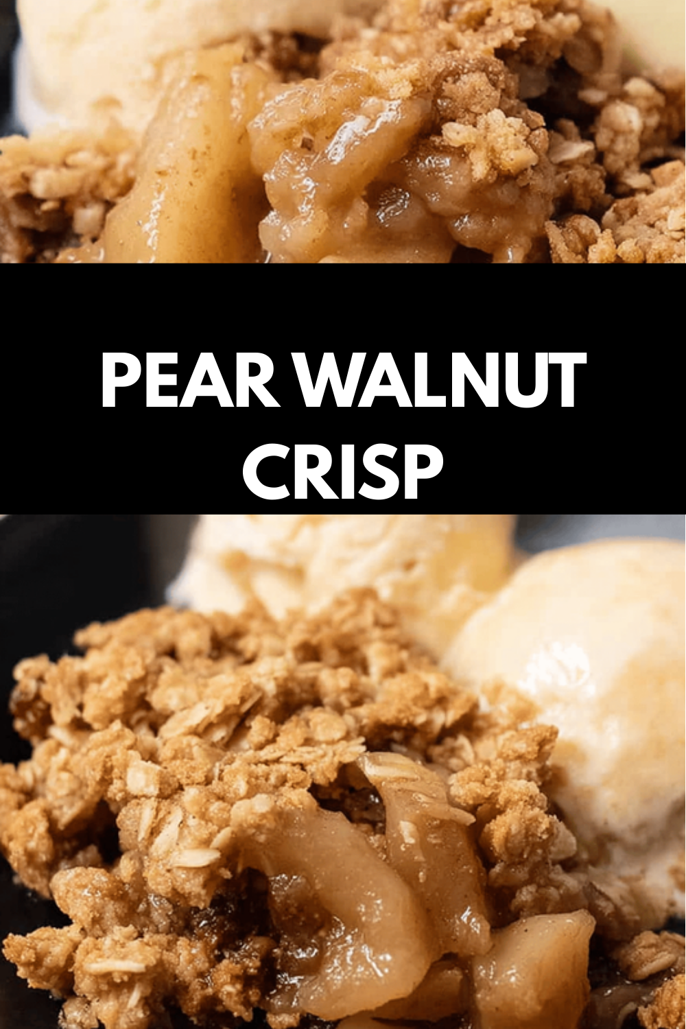 Pear Walnut Crisp Recipe With A Crunchy Nut Topping 6 Pear Walnut Crisp