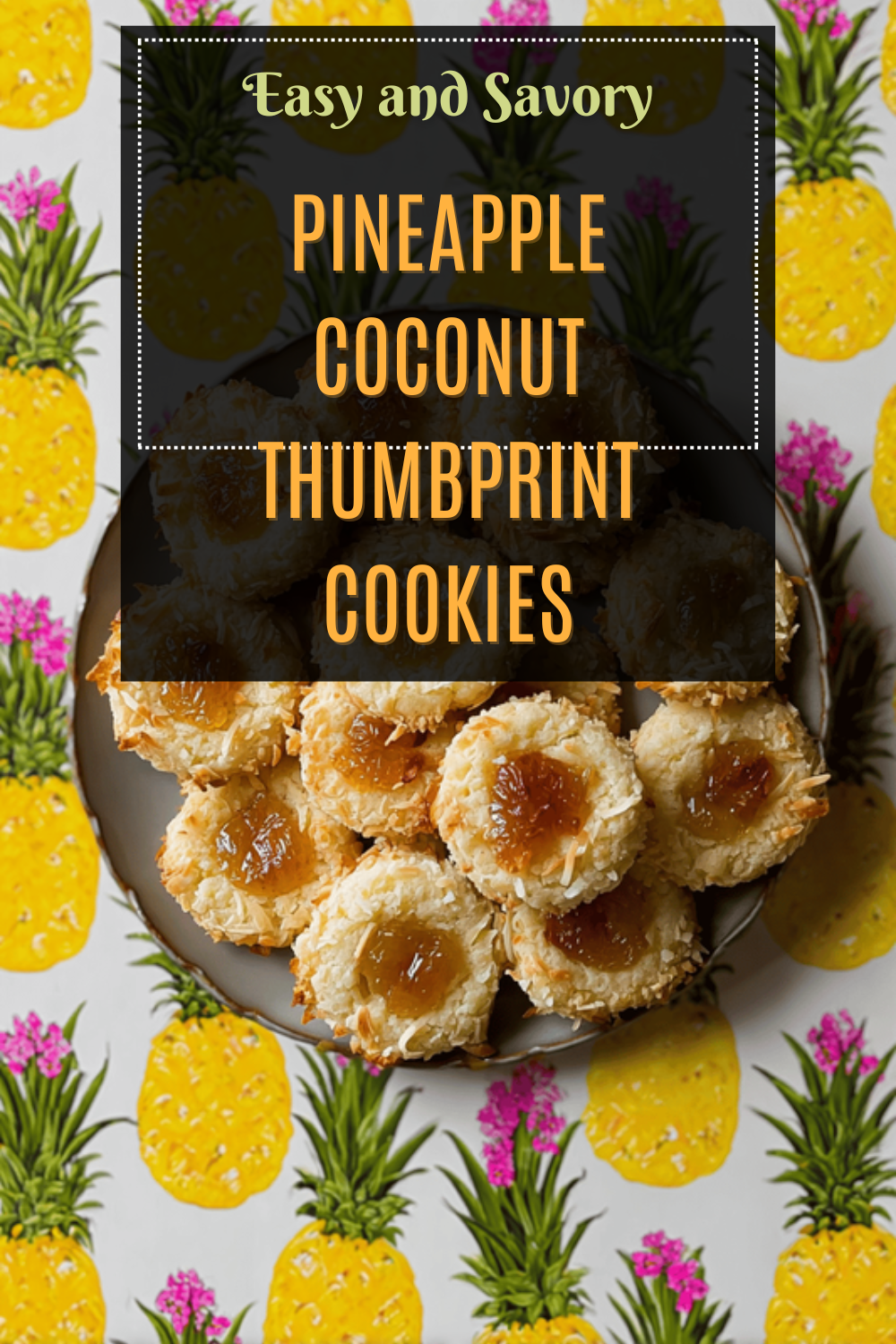 Pineapple Coconut Thumbprint Cookies Recipe For Tropical Flavor 7 Pineapple Coconut Thumbprint Cookies