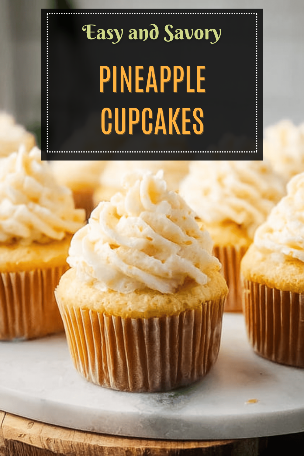 Pineapple Cupcakes Recipe With Moist Texture And Sweet Tropical Flavor 7 Pineapple Cupcakes