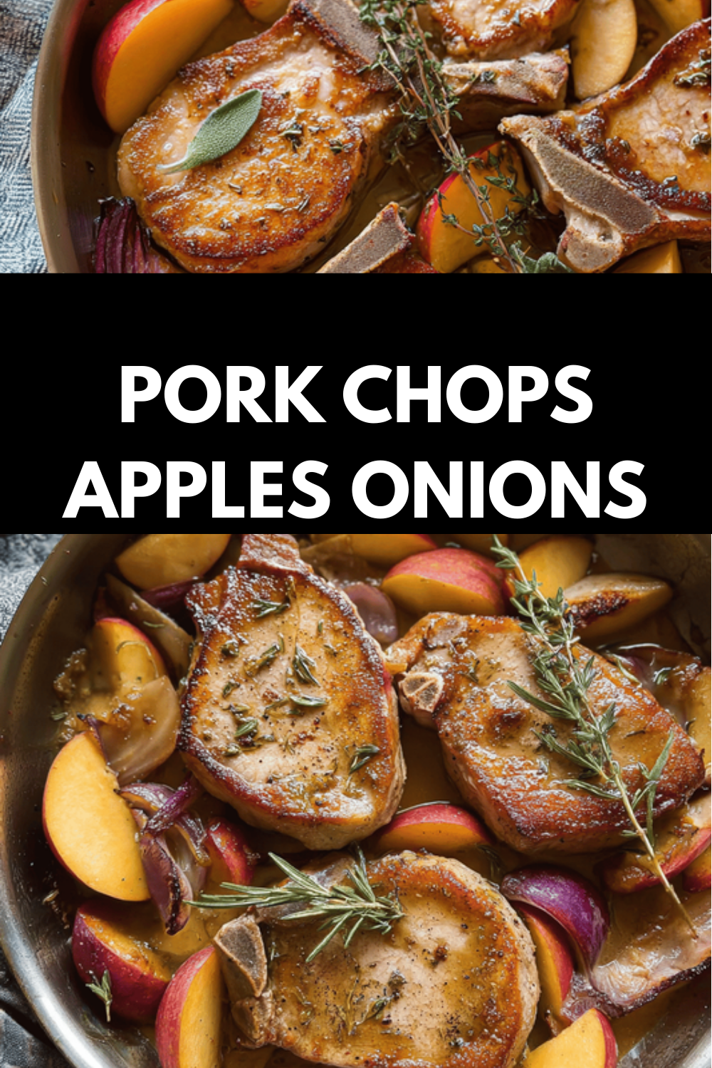 Pork Chops Apples Onions