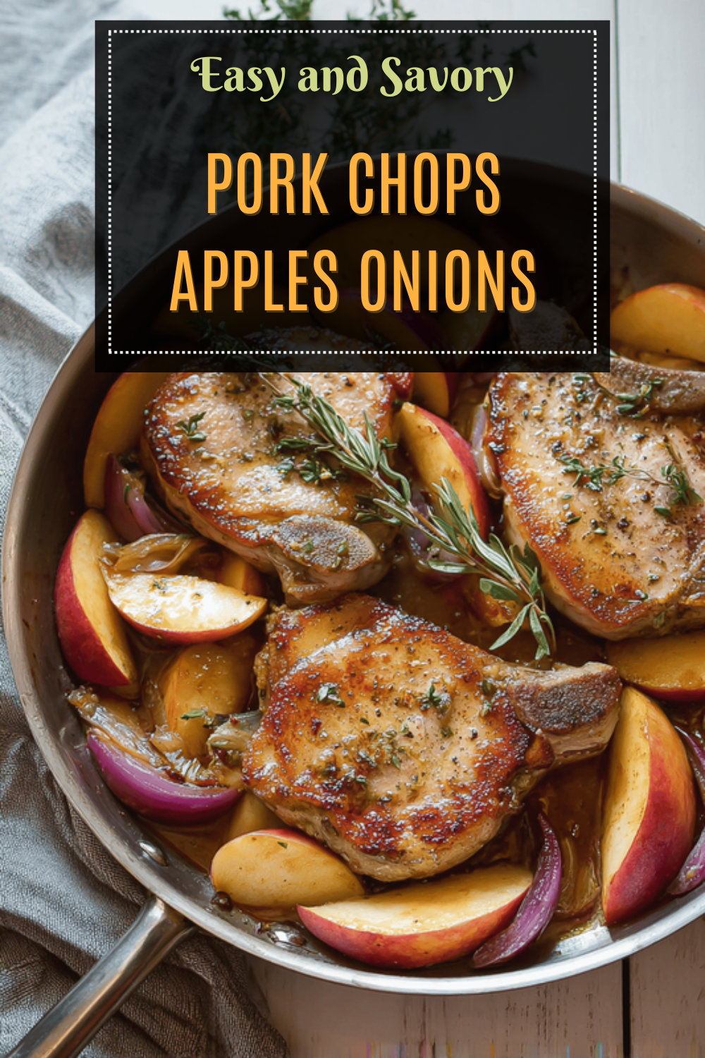 Pork Chops Apples Onions